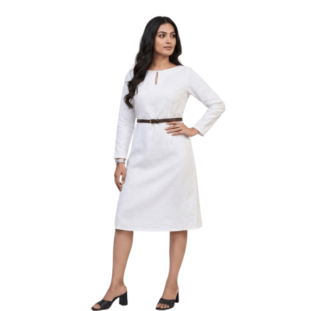 White Midi Dress