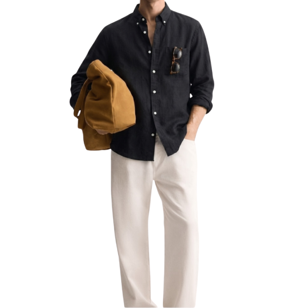 Black Linen Shirt